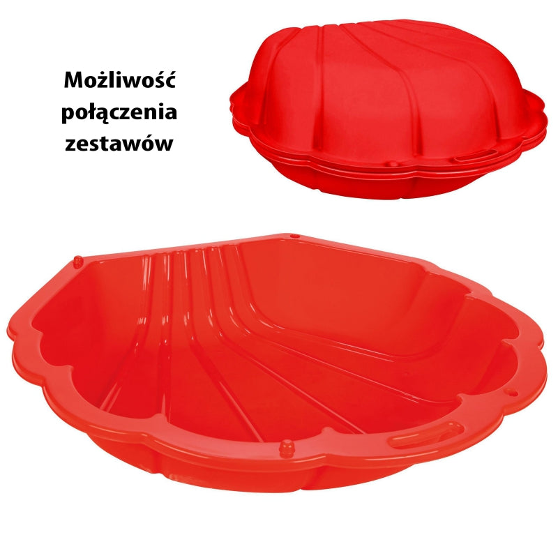 WOOPIE Sandbox Pool Shell Red 3in1 Dry Pool 1 st.