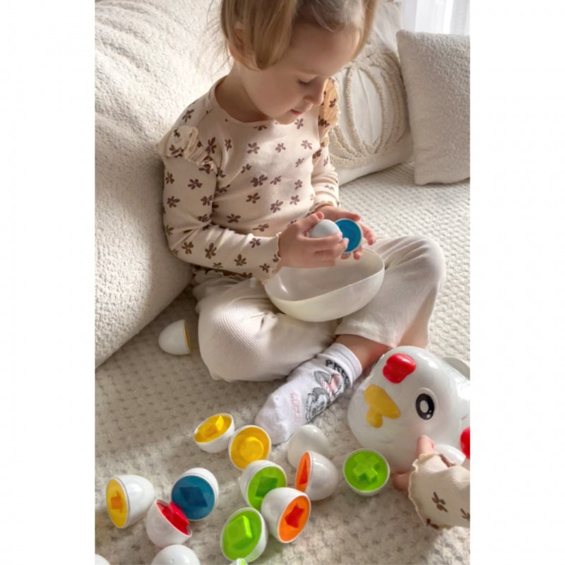 WOOPIE Pedagogisk Cock Montessori Sorterare Inlärningsformer