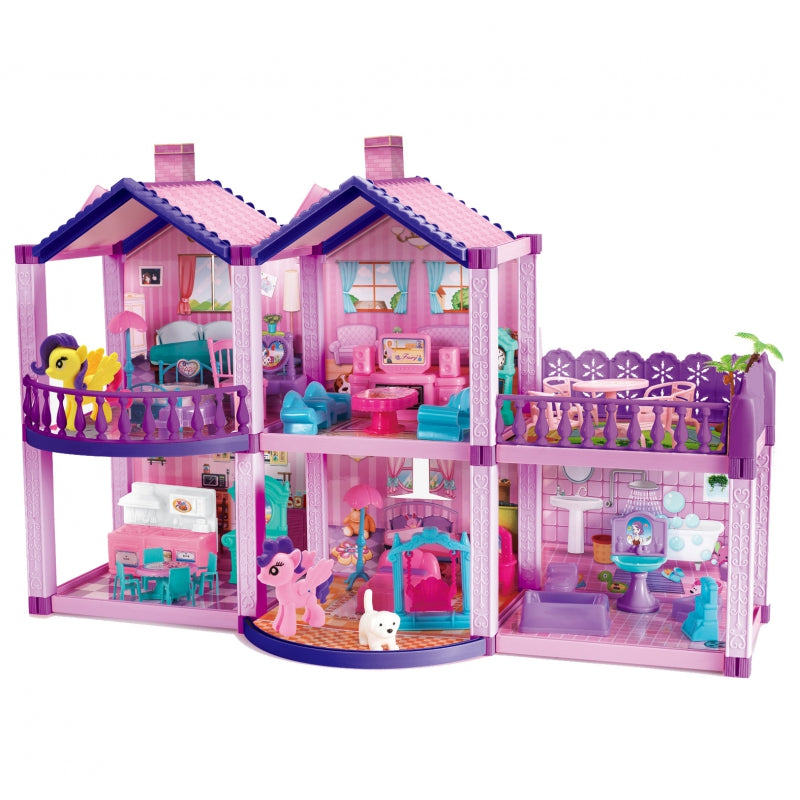 WOOPIE Ponny Dollhouse PONY FANTASY VILLA 120 st.