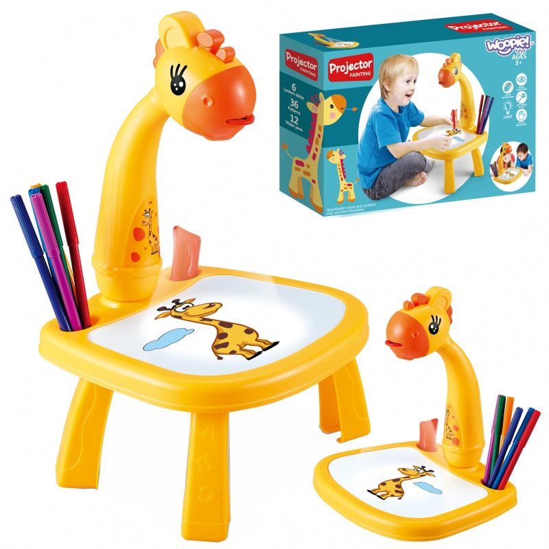 WOOPIE Ritbord Giraffe Projektor + Markörer