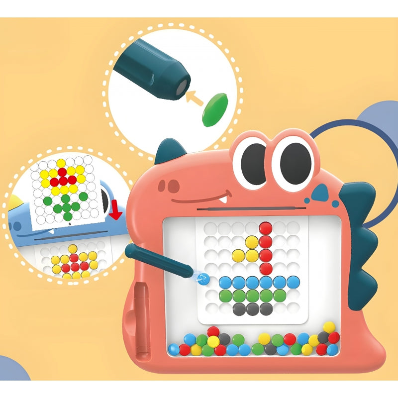 WOOPIE Magnetkort för barn Montessori MagPad Dinosaurie