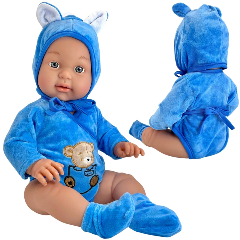 WOOPIE ROYAL Babydocka i teddybjörnskläder 46 cm