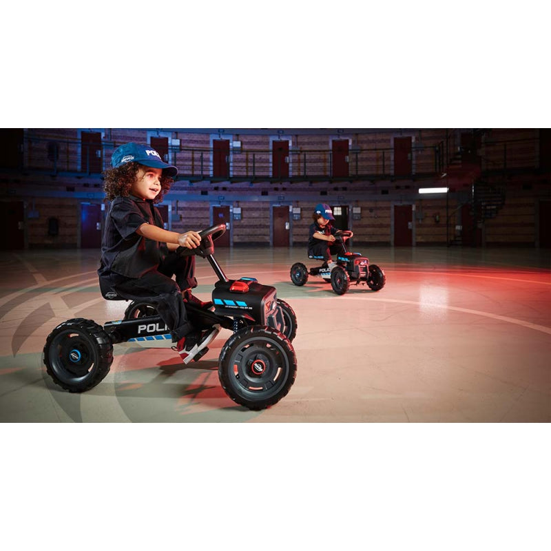 BERG Buzzy Police pedal gokart 2-5 år upp till 30 kg Ljud + Ljus