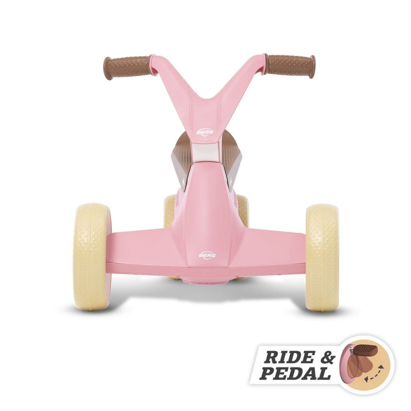 BERG GO2 Gokart Ride On Bike 2in1 Retro Rosa