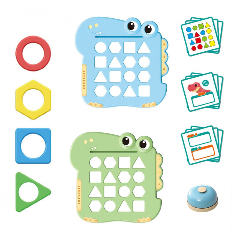 WOOPIE Montessori Pussel Dinosaur Match Shape Arkadspel