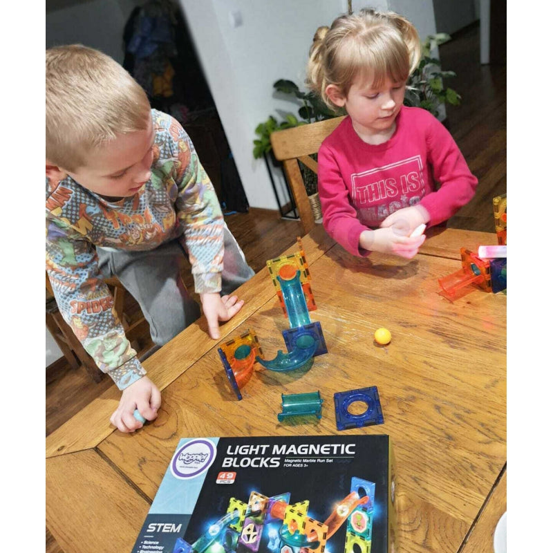 WOOPIE Magnetic Blocks Ball Track Light 49 st.