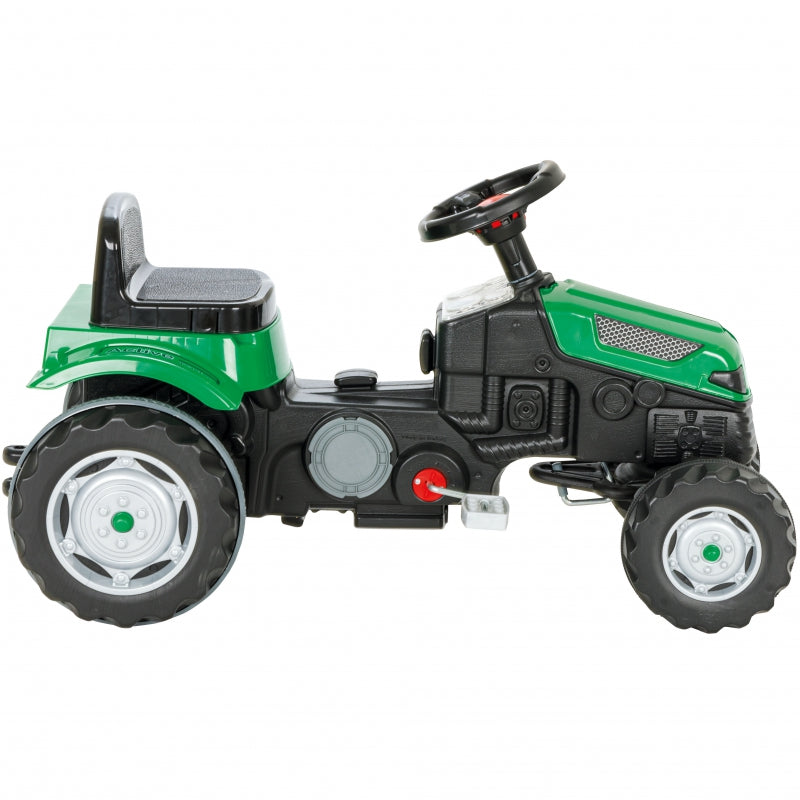 WOOPIE Pedal Traktor Farmer GoTrac Traktor Tysta hjul
