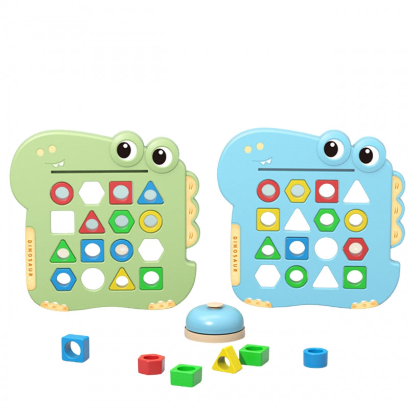 WOOPIE Montessori Pussel Dinosaur Match Shape Arkadspel