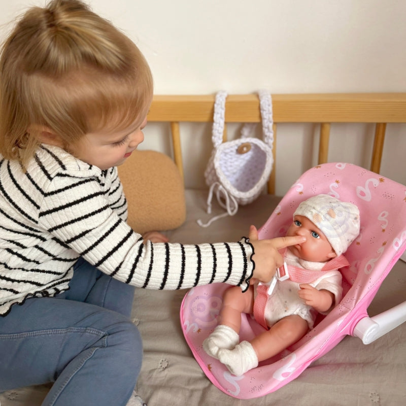 WOOPIE ROYAL Baby Doll Set 30,5 cm + Rosa Bärsele