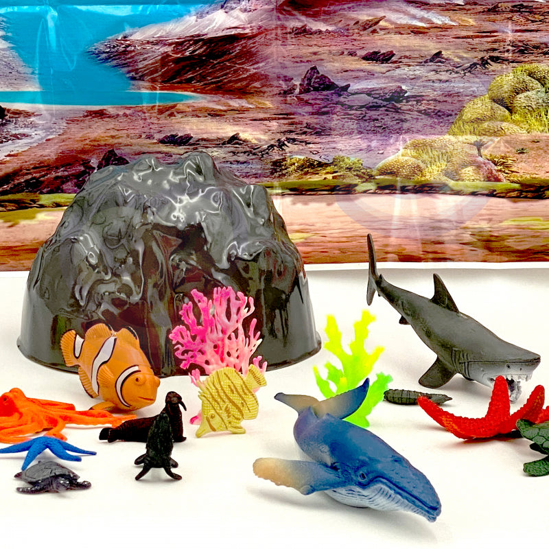 WOOPIE Sea Animals Figur Set 33 st.