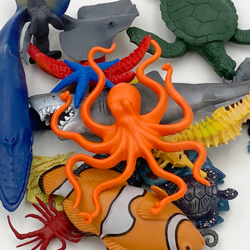 WOOPIE Sea Animals Figur Set 33 st.