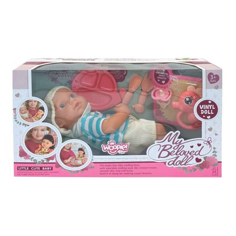 WOOPIE ROYAL Babysitter Baby Doll Set med tillbehör