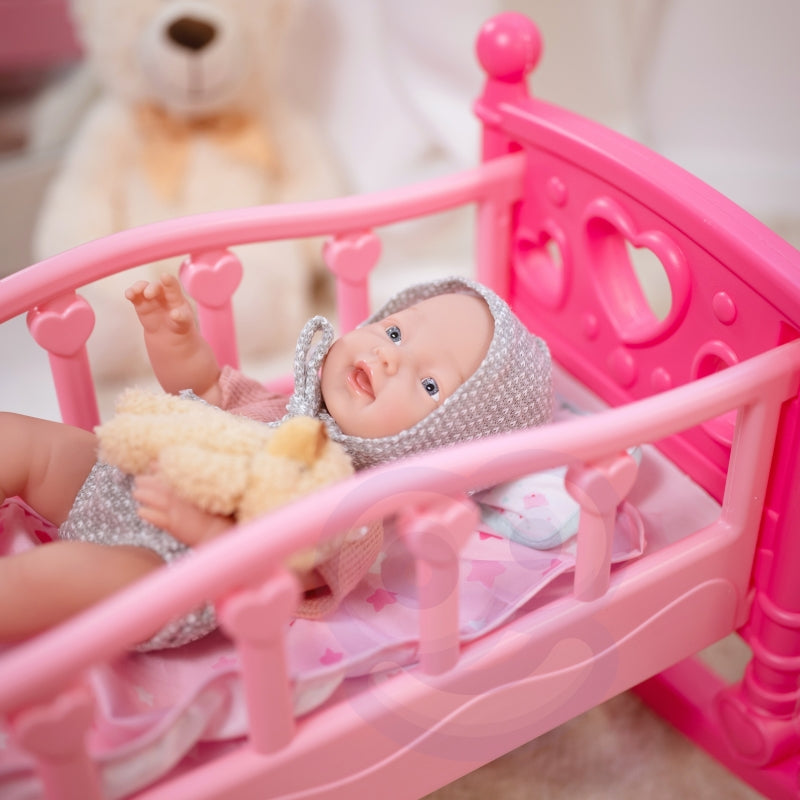 WOOPIE ROYAL Baby Doll 36 cm i teddybjörnskläder Mattillbehör