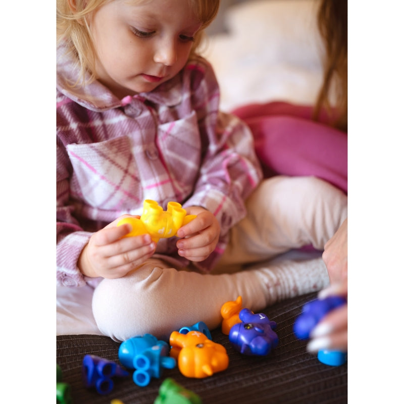 WOOPIE Montessorifigurer Utbildningsset Enhörningar för montering av "Match the Letters" 13 st.