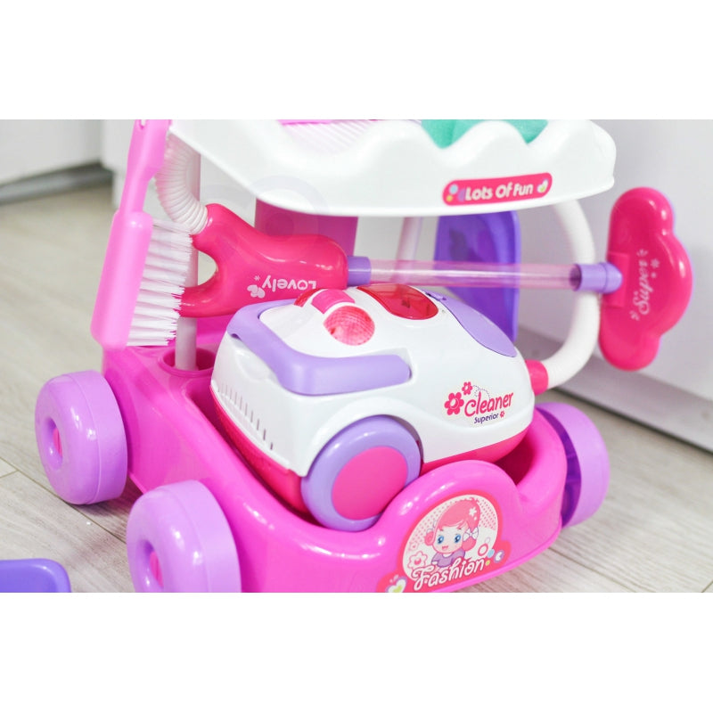 WOOPIE Rengöringsset Vagn Dammsugare Sugfunktion + 11 tillbehör