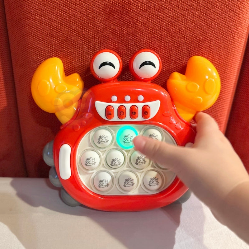 WOOPIE POP IT Spel Elektronisk Anti-stress Arcade Red Crab