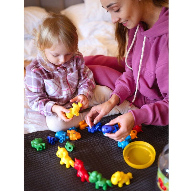 WOOPIE Montessorifigurer Utbildningsset Enhörningar för montering av "Match the Letters" 13 st.