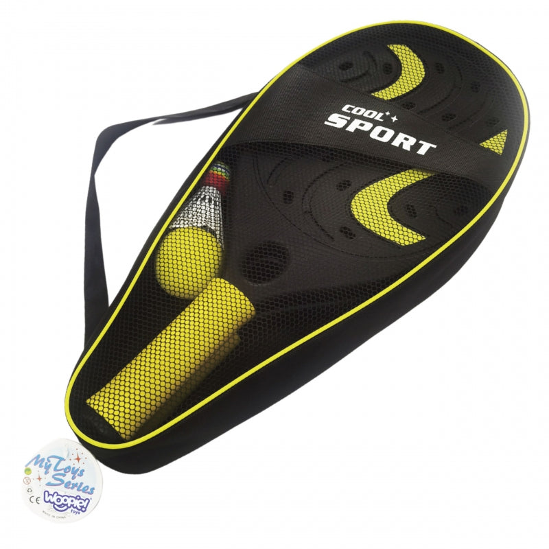 WOOPIE-racket med skumboll och fjäderboll - strand- och trädgårdsset