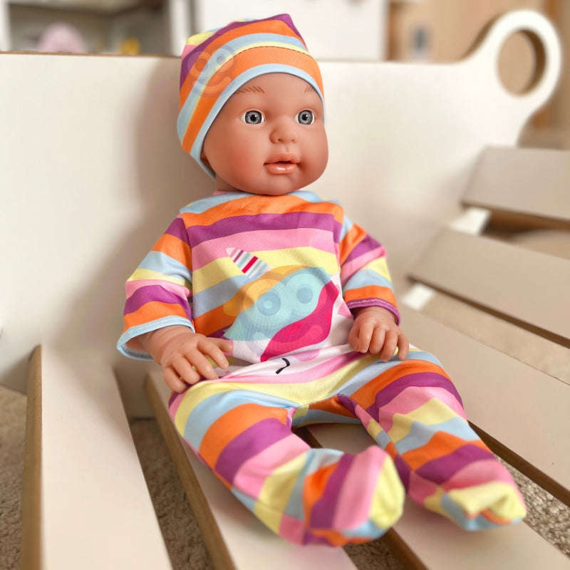 WOOPIE ROYAL Dockklädsset Romper Unicorn Bodysuit Hatt 43-46 cm