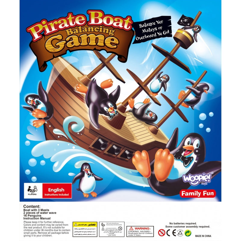 WOOPIE Penguin Pirate Ship Arcade Game