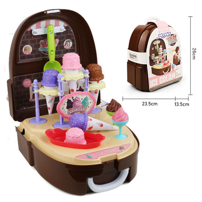 WOOPIE Little Chef Set Ice Cream Parlor Shop i en ryggsäck 36 st.
