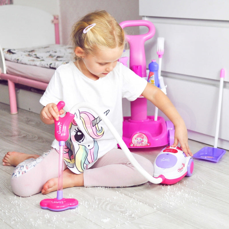 WOOPIE Rengöringsset Vagn Dammsugare Sugfunktion + 11 tillbehör
