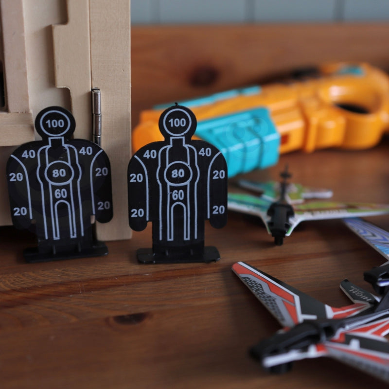 WOOPIE Pistol Aircraft Launcher Automatic + 4 flygplan