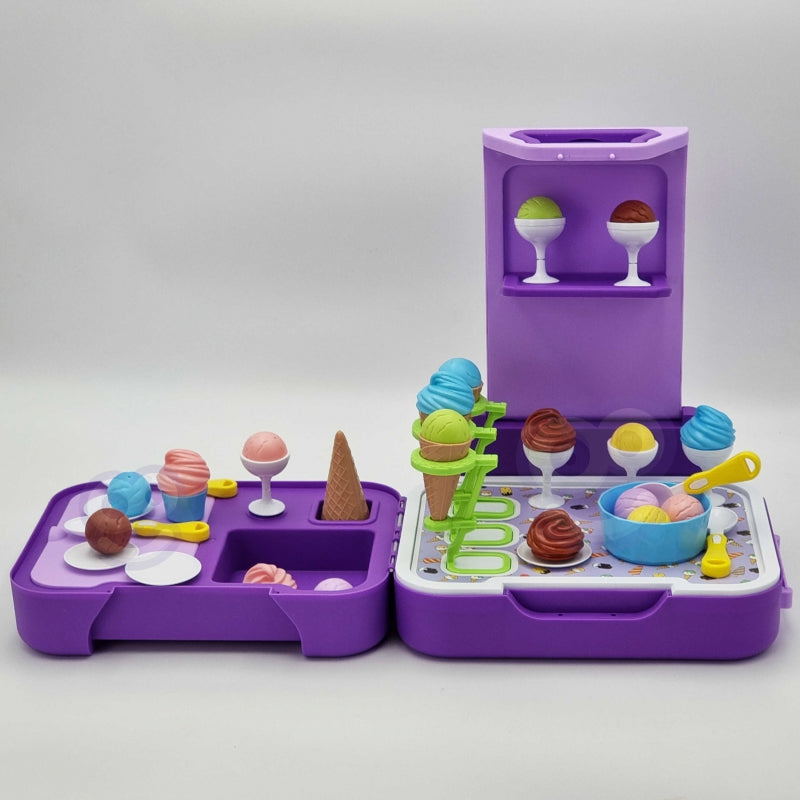 WOOPIE Resväska med glass 3in1 Köksbutik Bärbar glassbar 62 st.