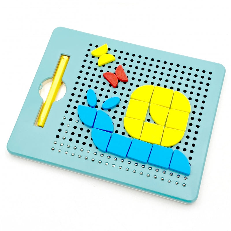 WOOPIE Magnetic Puzzle 2in1 Magnetic Drawing Creative Board 112 st.