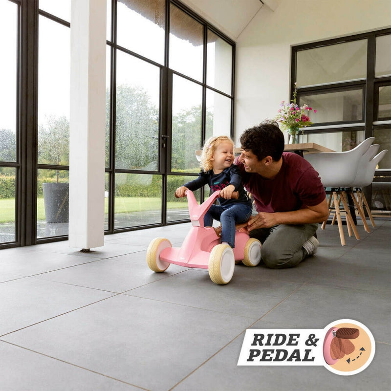 BERG GO2 Gokart Ride On Bike 2in1 Retro Rosa
