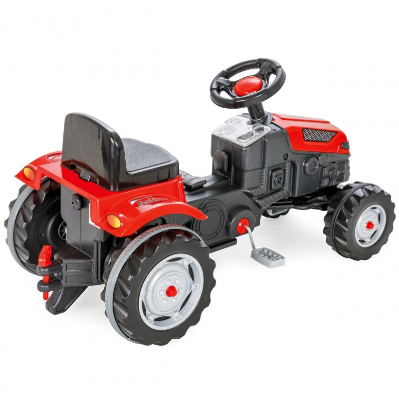 WOOPIE Pedal Traktor Farmer GoTrac Traktor Tysta hjul