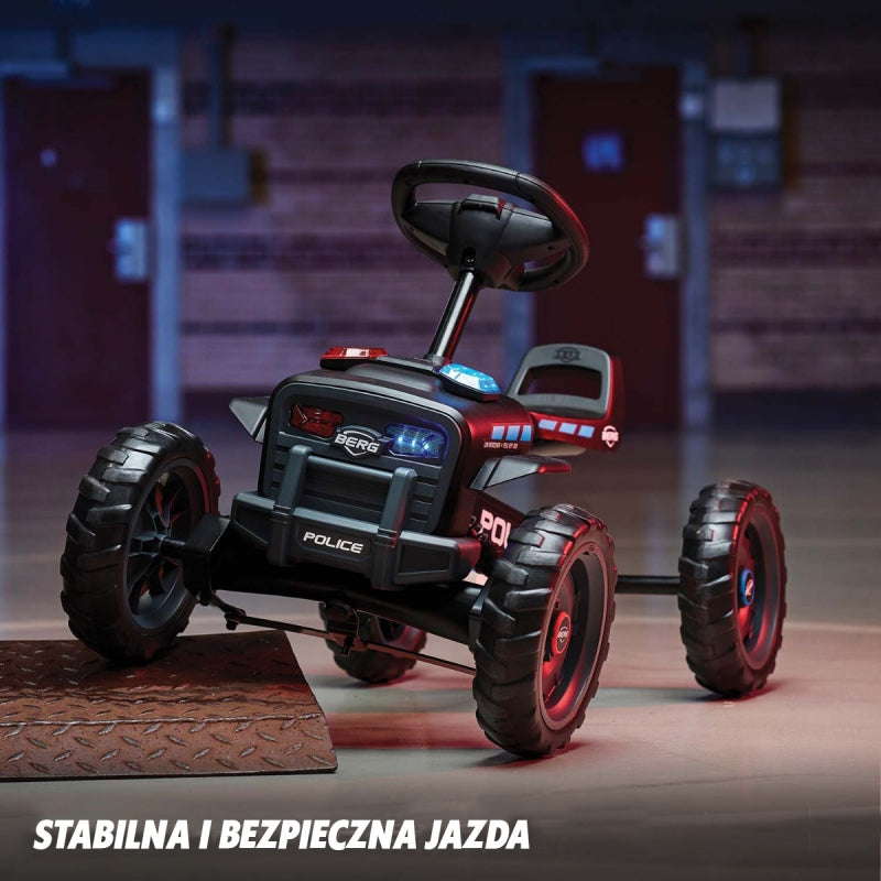 BERG Buzzy Police pedal gokart 2-5 år upp till 30 kg Ljud + Ljus
