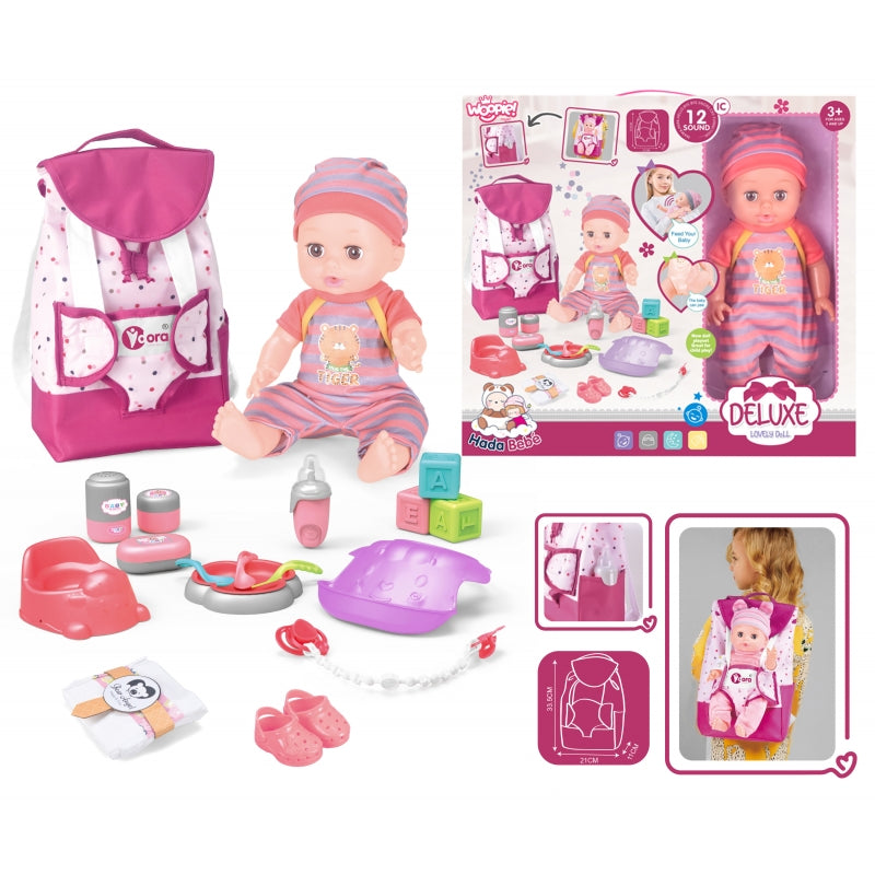 WOOPIE ROYAL Babysitter Set Baby Doll med tillbehör 19 st.