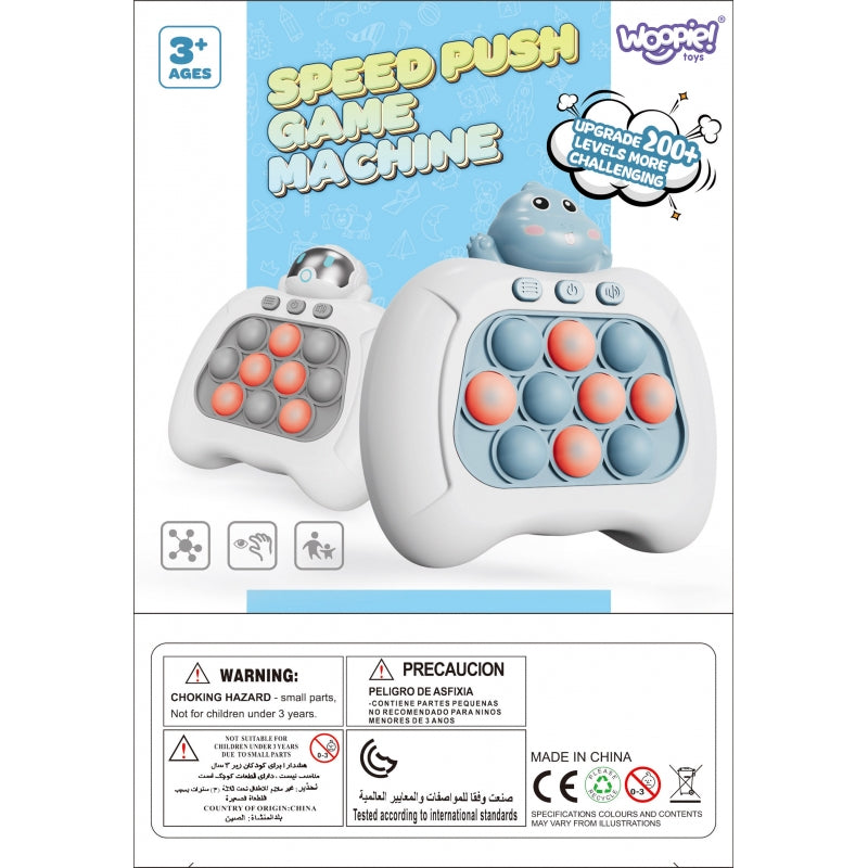 WOOPIE POP IT-spel Elektrisk Anti-stress Arcade Dinosaur Blue