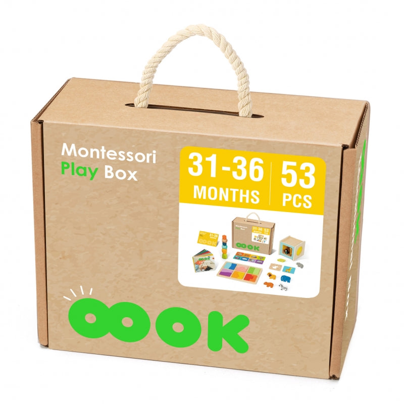 TOOKY TOY Box XXL Box Montessori Educational 7in1 Sensory 31-36 Months.