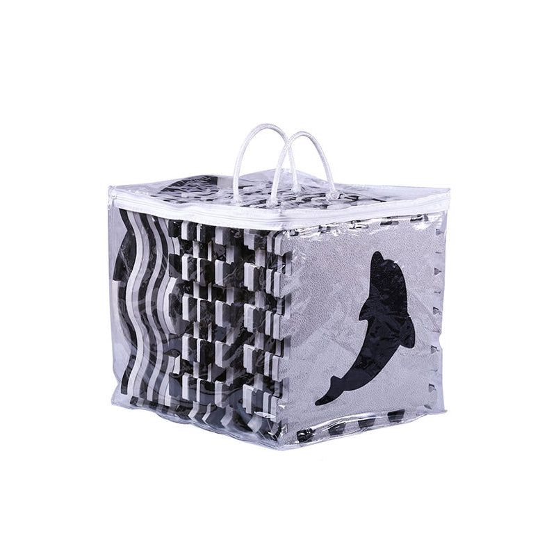Woopie Baby Contrast Foam Matta med Animals Puzzle lekhage