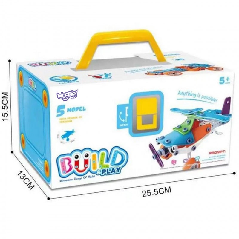WOOPIE Vehicle Set Construction Bricks 5in1 STEM