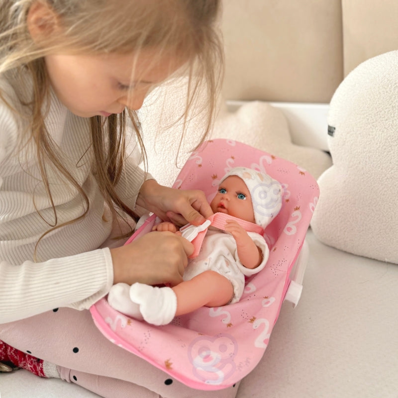 WOOPIE ROYAL Baby Doll Set 30,5 cm + Rosa Bärsele