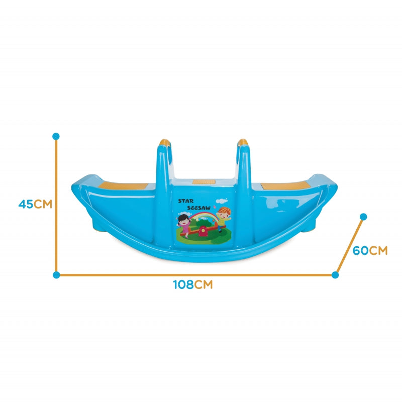 WOOPIE Multi-Seater Rocker STAR Balansgunga Blå