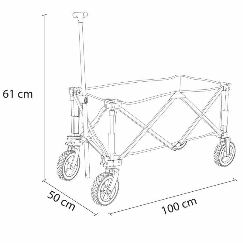 AXI Folding Beach Tourist Barnvagn Justerbart Handtag 80KG