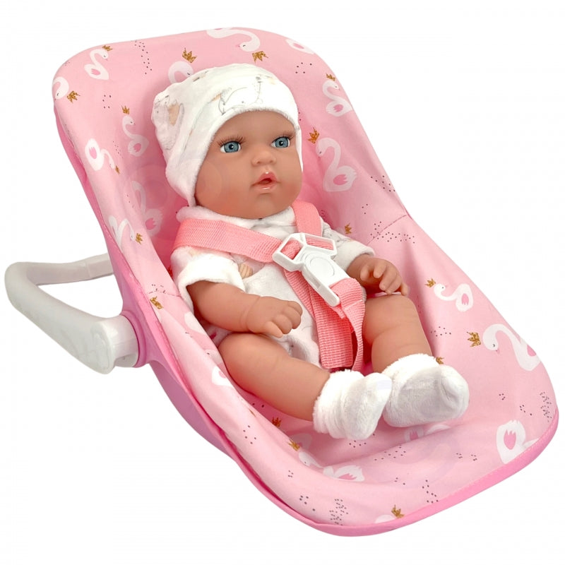 WOOPIE ROYAL Baby Doll Set 30,5 cm + Rosa Bärsele