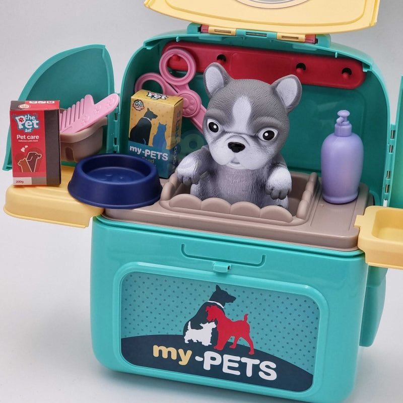 WOOPIE Portable Dog Beauty Salon 2-i-1 i en Transporter-ryggsäck