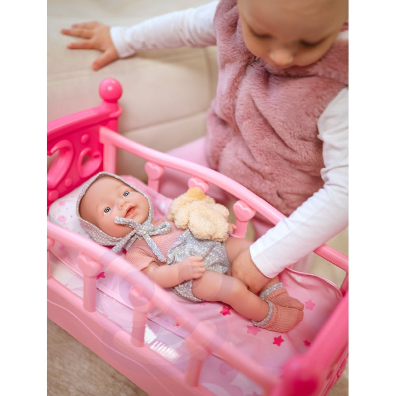 WOOPIE ROYAL Baby Doll 36 cm i teddybjörnskläder Mattillbehör