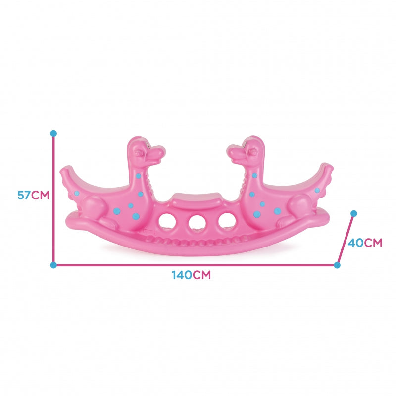 WOOPIE Multi-Seater Dino Balance Swing Rosa