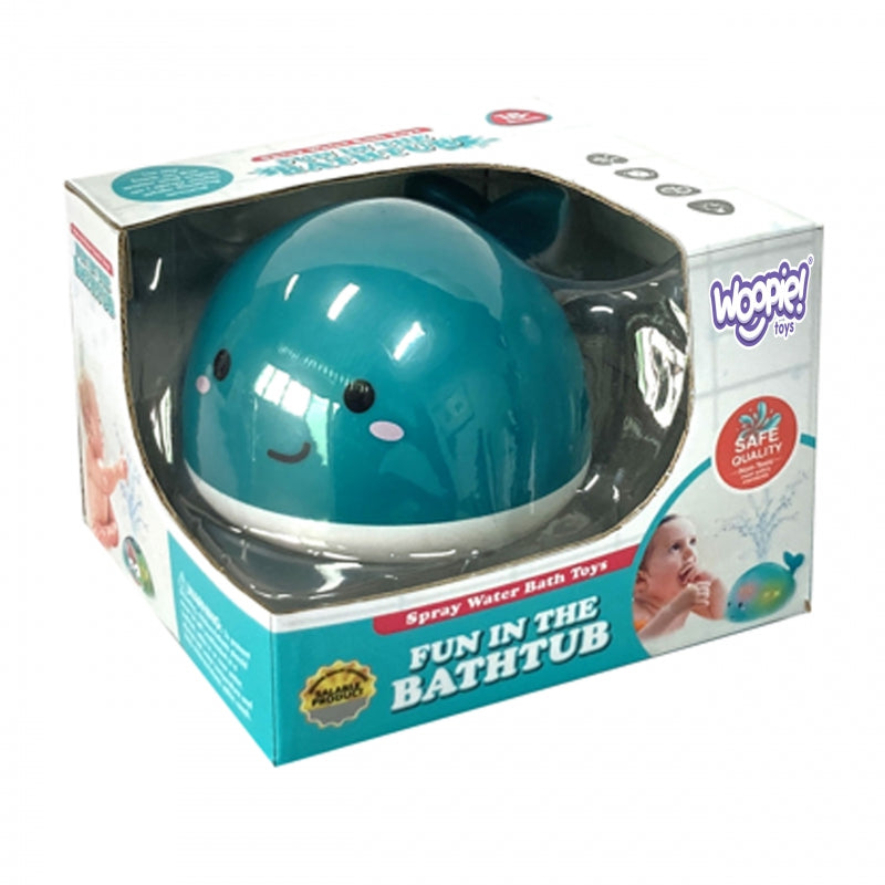 WOOPIE Whale Fountain Badleksak - Blå