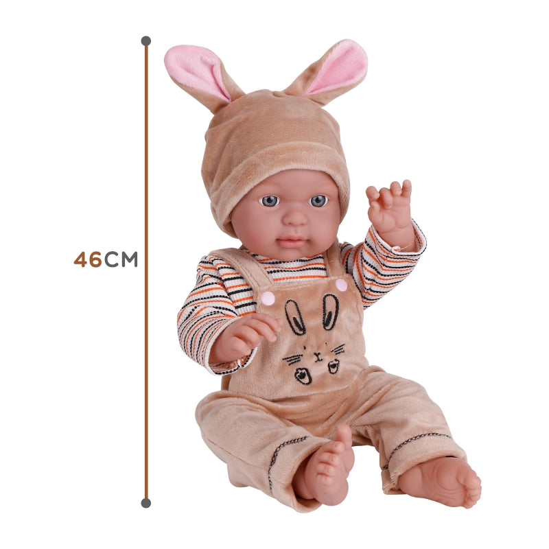 WOOPIE ROYAL Babydocka i kaninkläder 46 cm