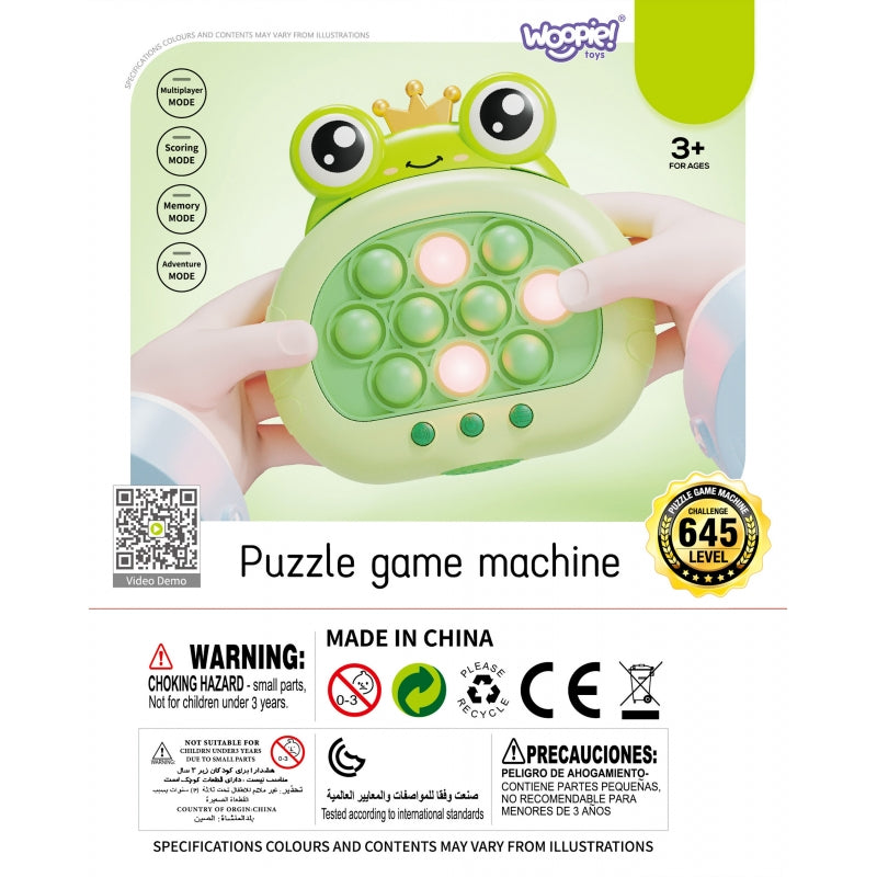 WOOPIE POP IT Spel Elektrisk Anti-stress Arcade Frog