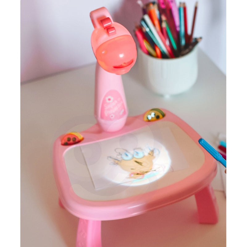 WOOPIE Ritbräda Rosa Giraffe Projektor + Markörer