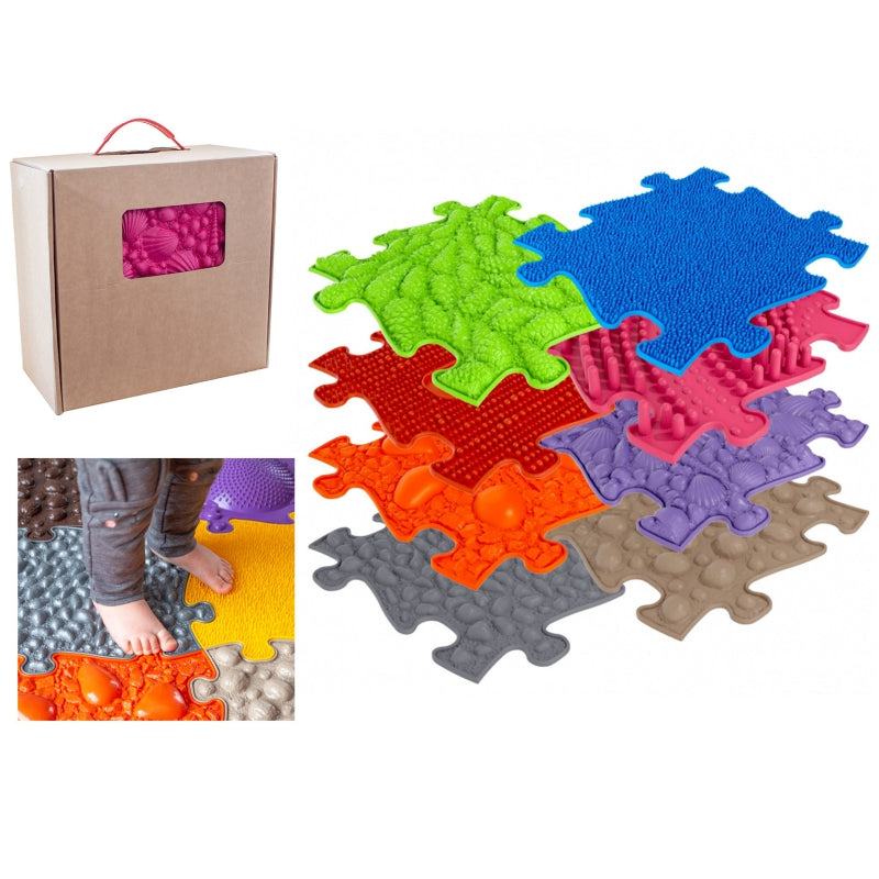 WOOPIE Sensory Mat Ortopediskt Pussel 8 st. VERSION-1A