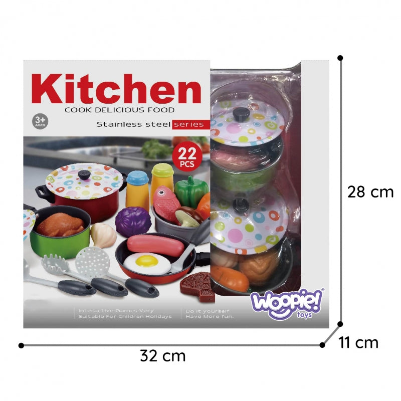 WOOPIE XXL Kockset Tillbehör Köksredskap 22 st.